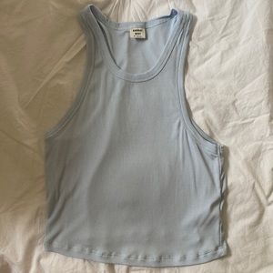 Baby blue cropped tank